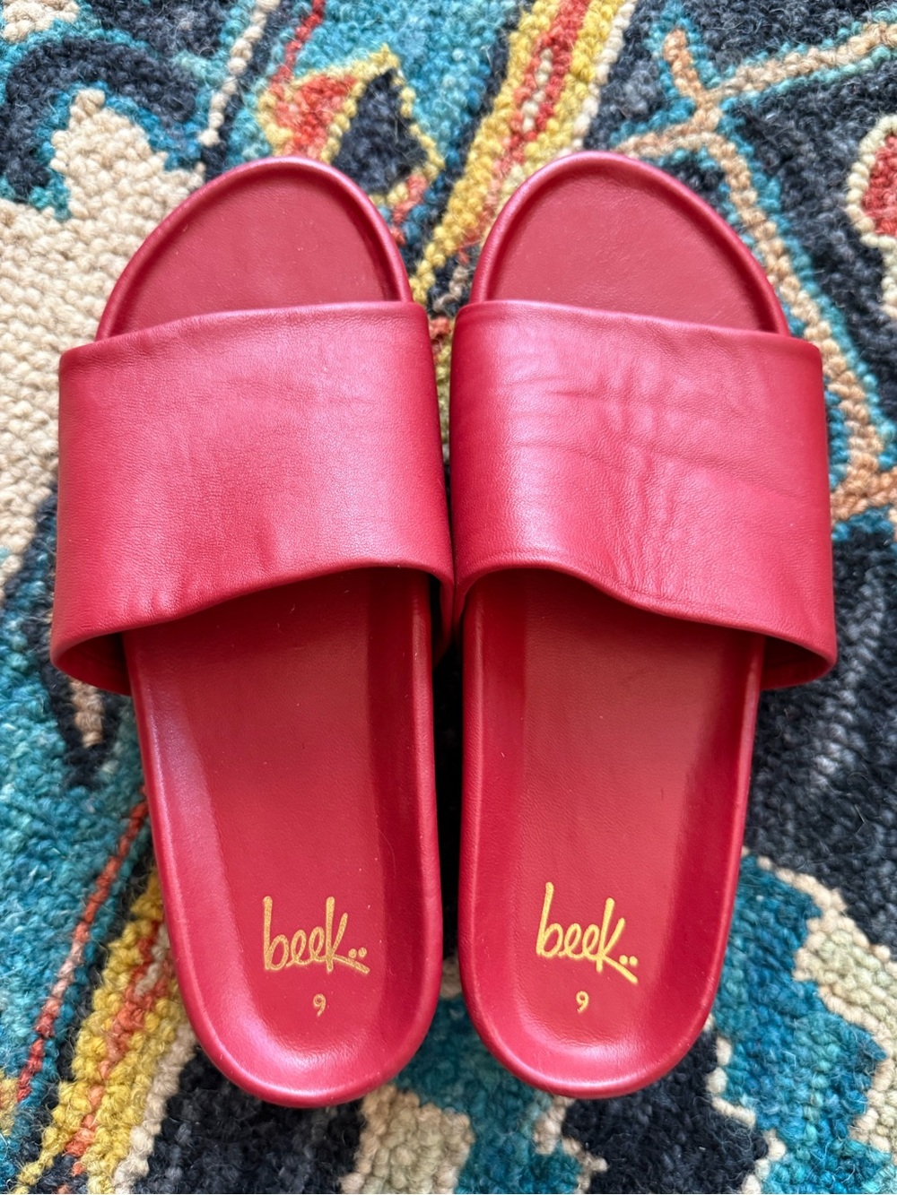 NEW - Beek Pelican Sandals - size 9. New without box, beautiful!